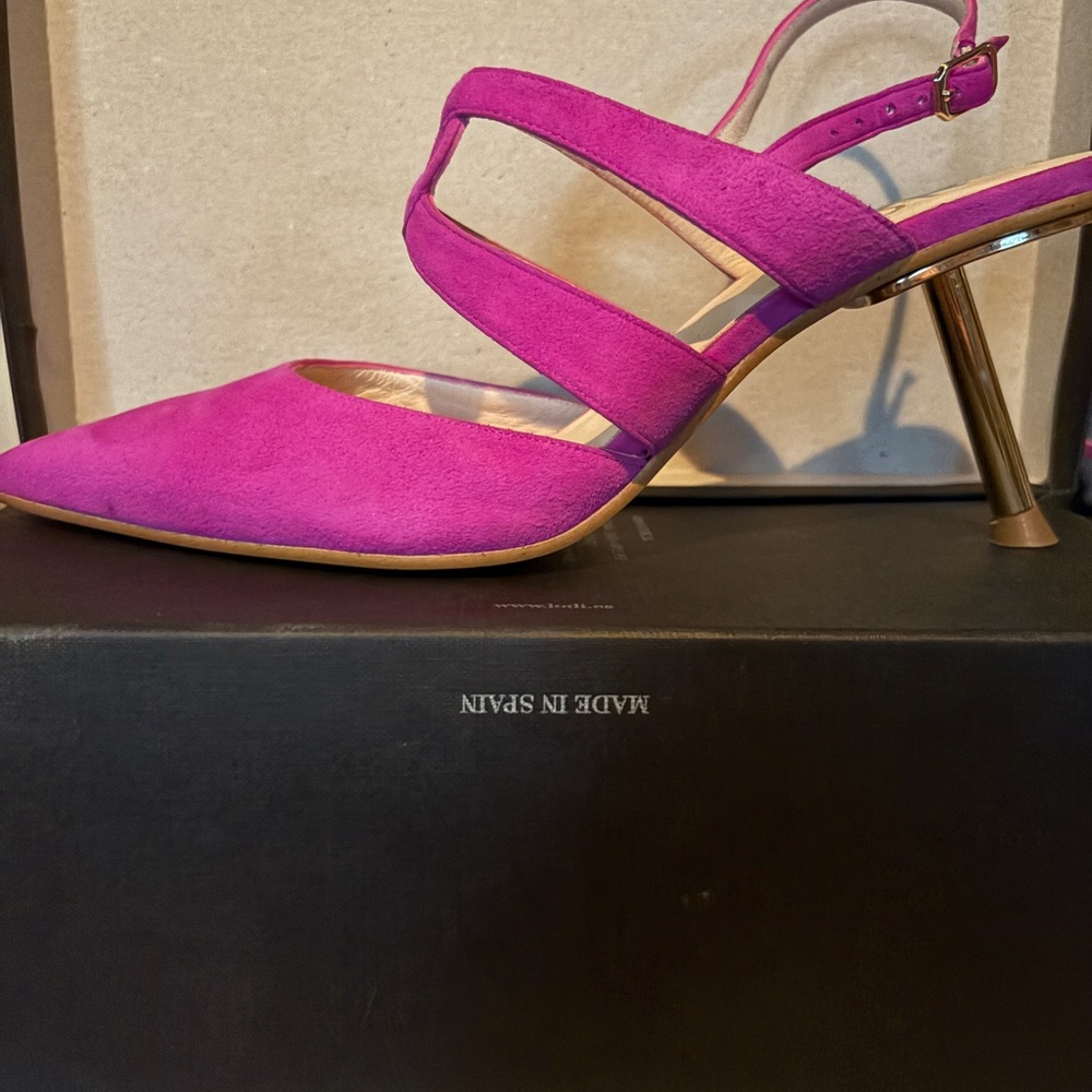 Lodi fuscia slingbacks